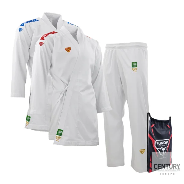 punok-wkf-wettkampf-kumite-uniform-takyon-3-teile-set Punok Takyon Kumite Karate Gi 3 részes szett