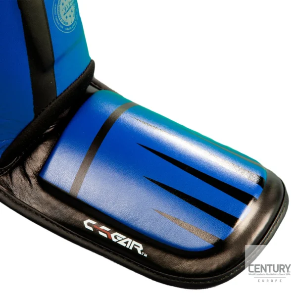 schienbein-spannschutz-c-gear-integrity-wako-zertifiziert-schwarz-blau-kind~4 C-GEAR Integrity lábfejes sípcsontvédő - WAKO Approved